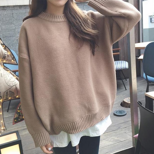 横リブ ゆったりシルエット ドロップショルダー 