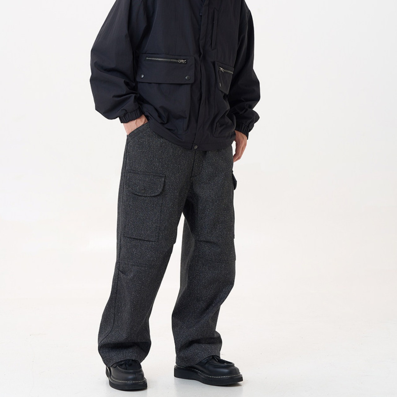 "TWEED TECH CARGO" ウールライクカーゴ N3548 - 2