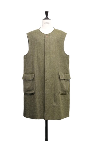 "ARNYS PARIS" Wool Tweed Riding Vest Coat
