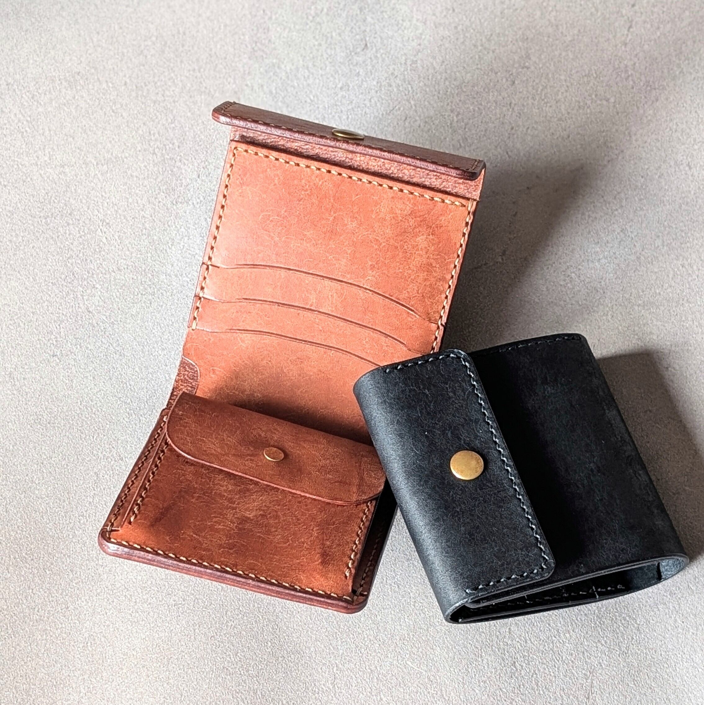 ミドルトラッカーウォレット ブラウン | LeatherWorksTegaki