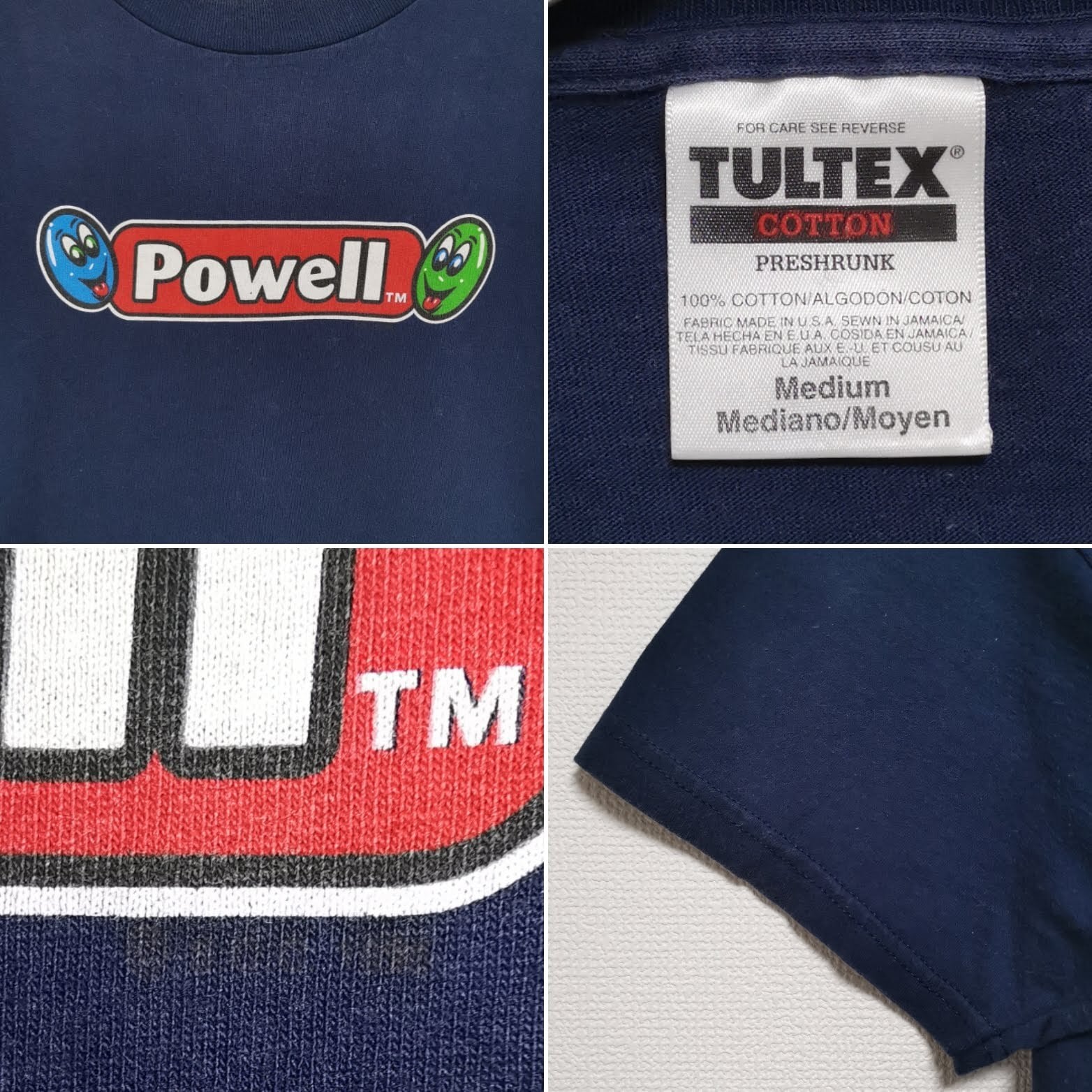 【破格】90s POWELL パウエル Tシャツ キャンディー 送料無料 M 90s パウエル POWELL CANDY Tシャツ TULTEX USA製 | neggycmart