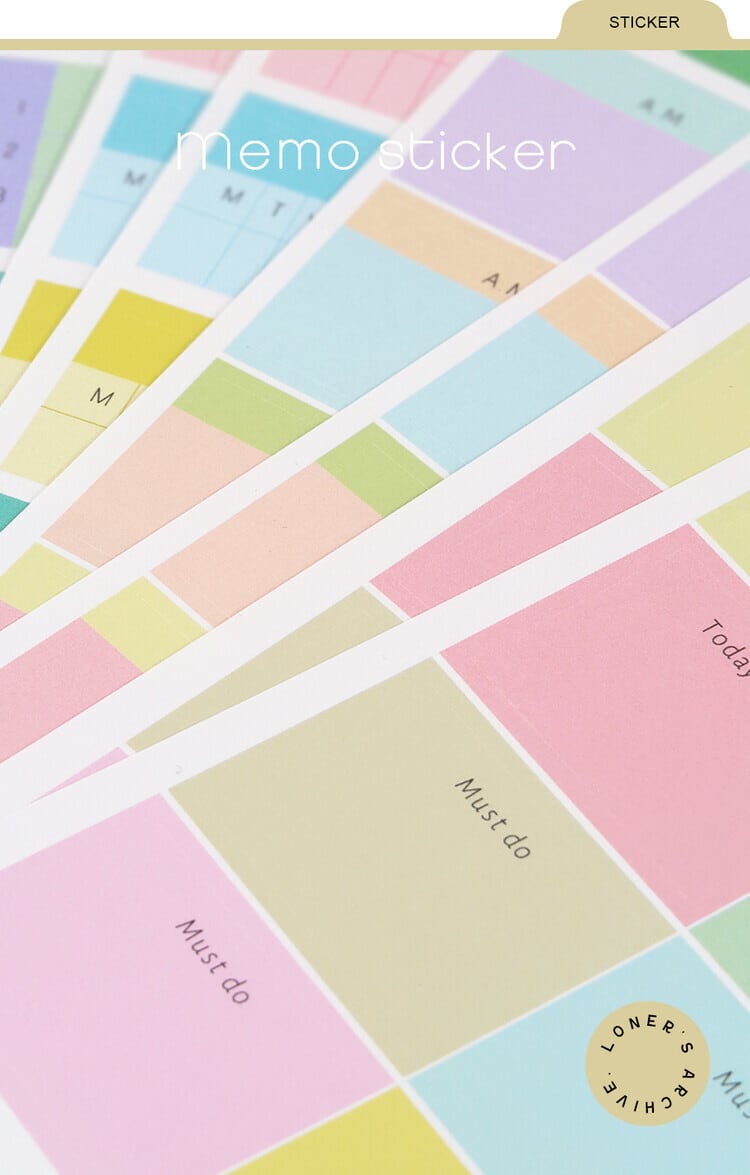 Loner's Archive.】メモシール Memo sticker | 韓国文具・雑貨