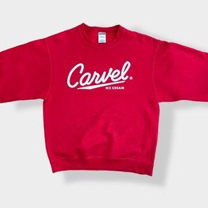 【JERZEES】CARVEL ICE CREAM ロゴ プリント スウェット トレーナー プルオーバー カーベル アイスクリーム アドバタイジング M US古着