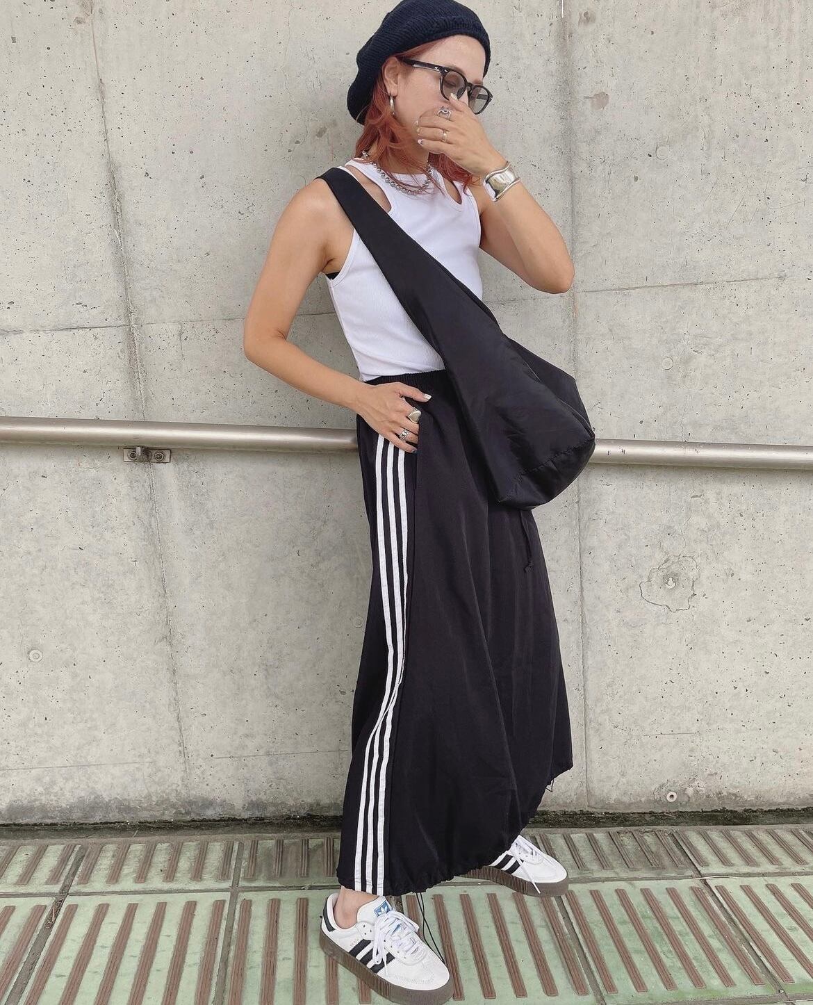 2color / サイドラインバルーンカジュアルスカート