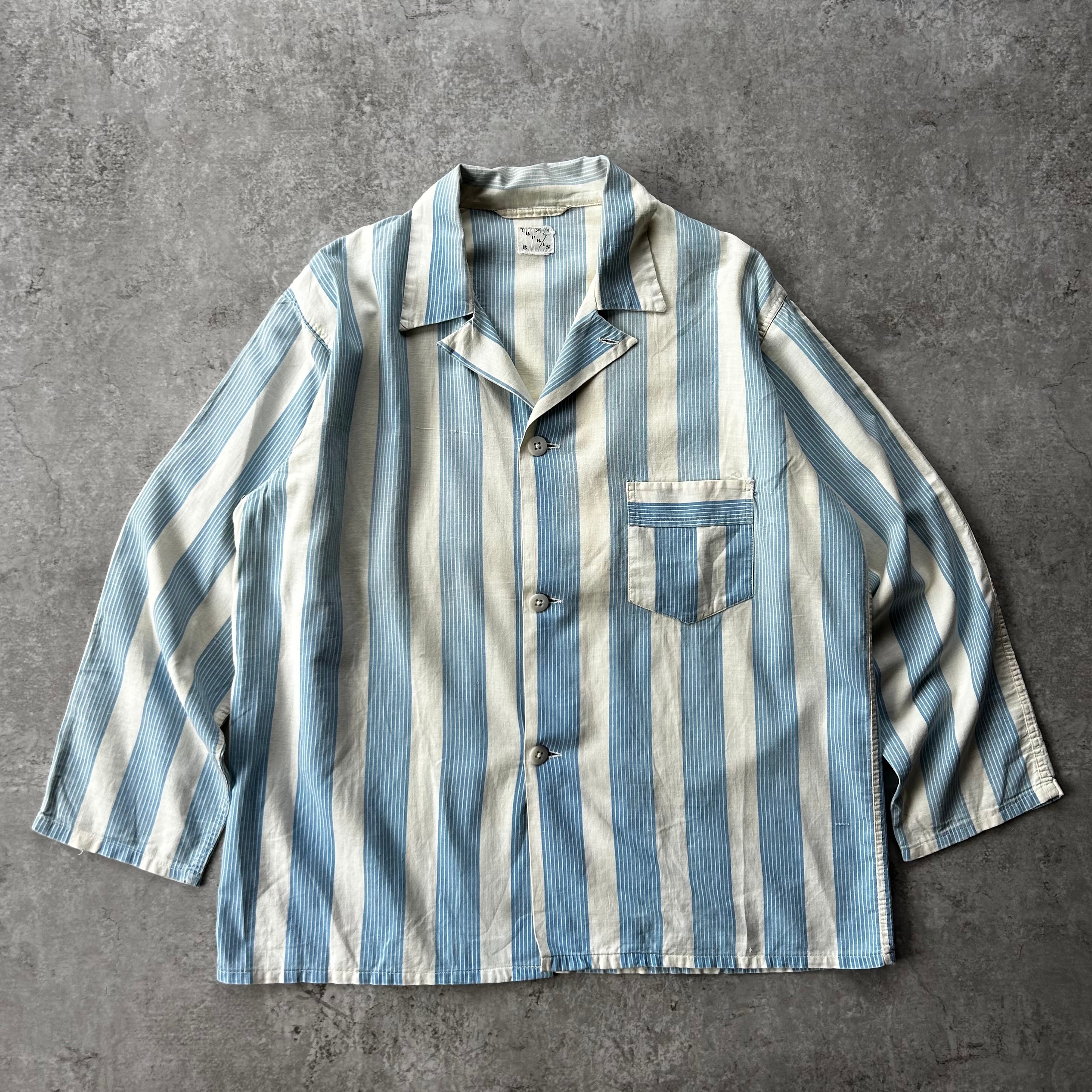 50s60s ネルソンペイジ ヴィンテージレーヨンシャツ M ネイビー×グレー 50s60s ネルソンペイジ ヴィンテージレーヨンシャツ M ネイビー×グレー