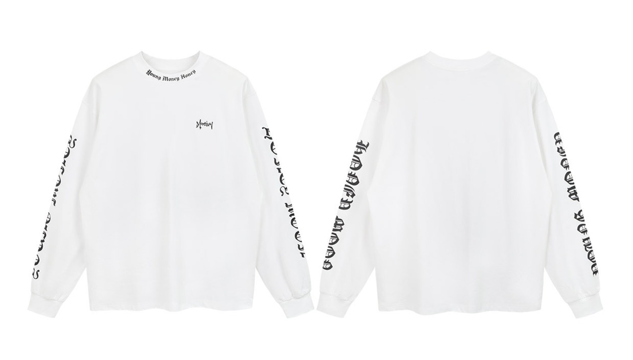 細く見せたくない設計｜レタースリーブLS Tシャツ(LS00016)