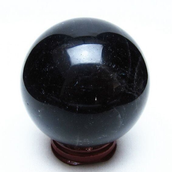 モリオン スフィア 黒水晶 丸玉 61mm 置物 原石 一点物 151-10371