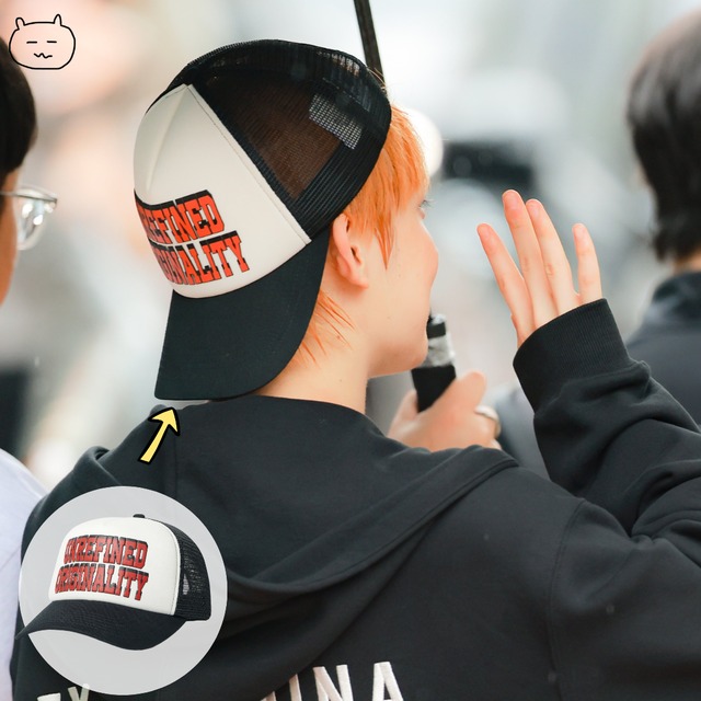★ENHYPEN ソヌ 着用！【nomanual】 U.O TRUCKER CAP - BLACK