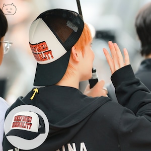 ★ENHYPEN ソヌ 着用!【nomanual】 U.O TRUCKER CAP - BLACK