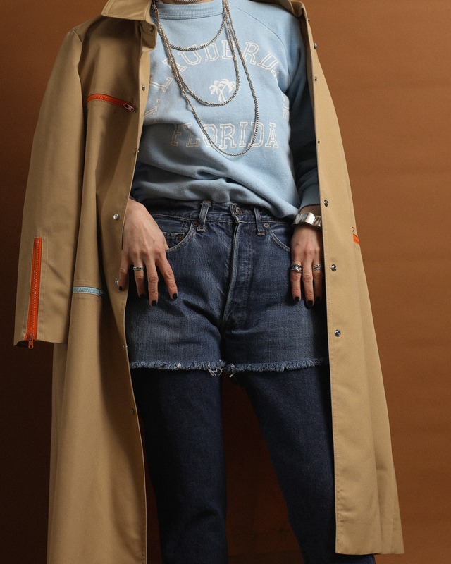 1960-70's Levi's / Cut Off Denim Pants - Big E