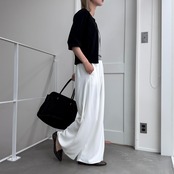 ハーフスリーブニットCD/ブラック