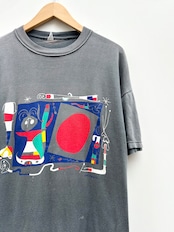 90s Joan Miró "FEMME AU MIROIR" Art Tee Size L程