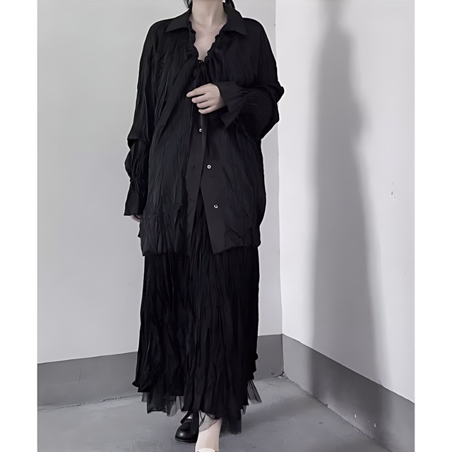 Drawstring classic blouse C0291