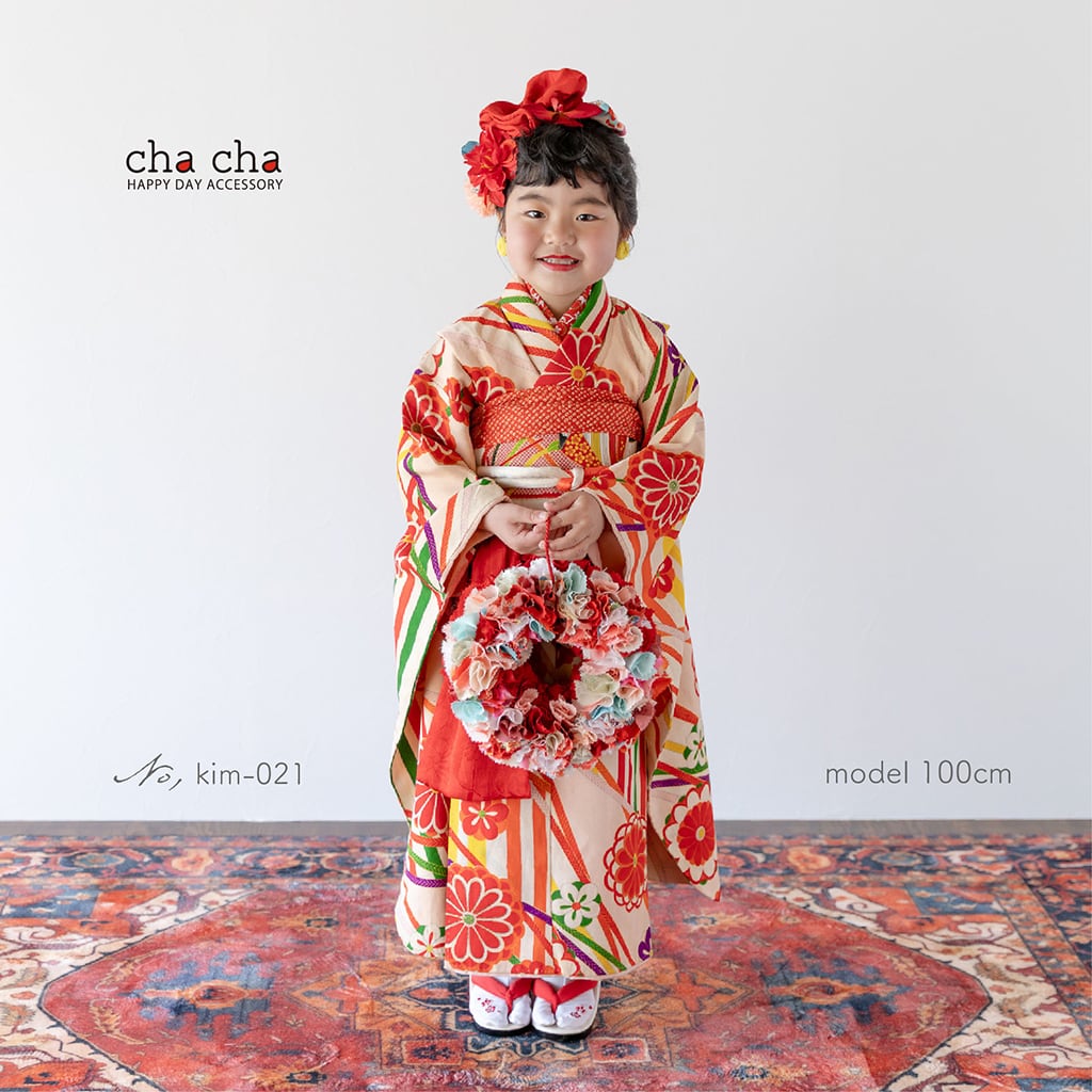 七五三7歳着物・髪飾りセット 着物＆髪飾りセット/7歳(女の子) | 七五三着物と髪飾り専門店 - chacha -