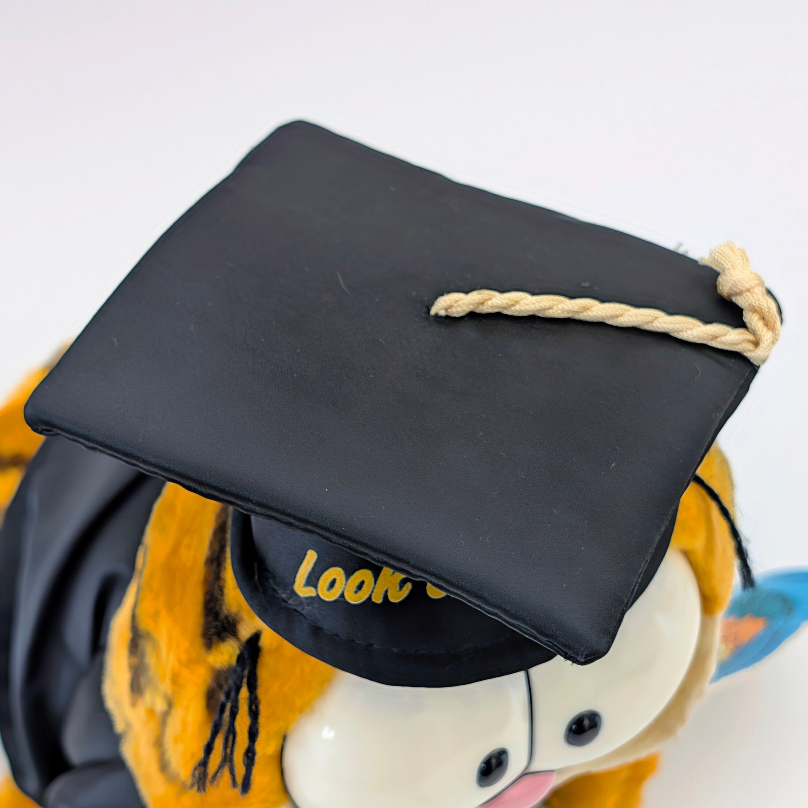 ☆ VINTAGE 1980年代初期 ☆【 Garfield ( ガーフィールド ) 】『 GARFIELD WORLDLY GRAD 卒業式ガーフィールド ワールドリー グラッド』Look out world! / ぬいぐるみ / プラッシュ / plush / 1980年代年製 〚アメリカン雑貨 アメトイ〛
