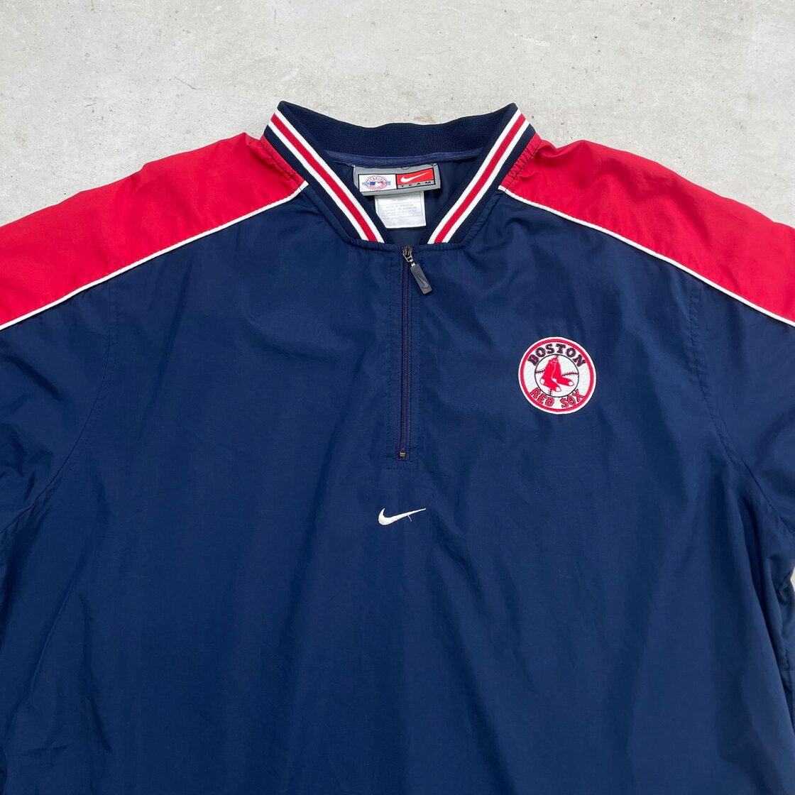 90年代~00年代 NIKE TEAM ナイキ チーム Vネック ハーフジップ 