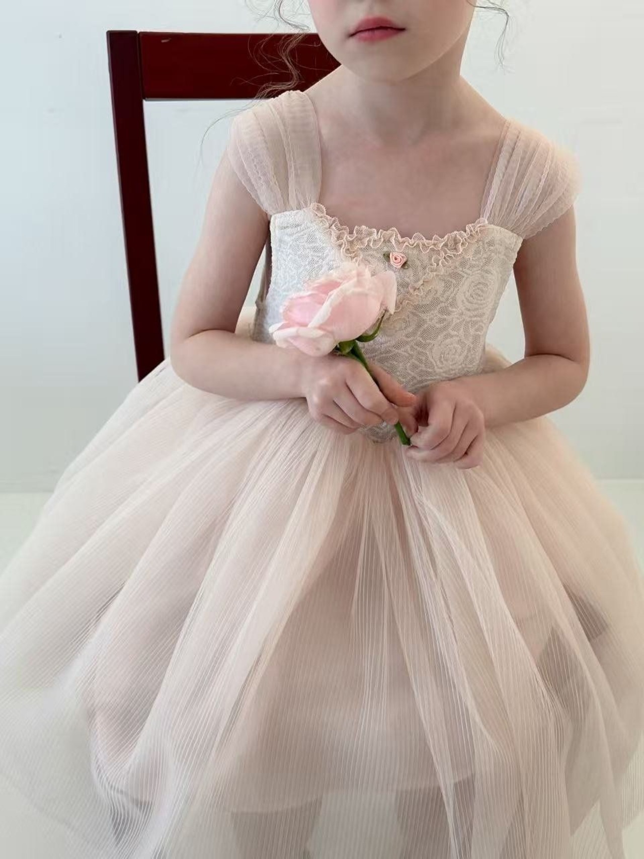 [aiai] Peach ballerina tulle dress / [아이아이] 피치발레리나튤드레스