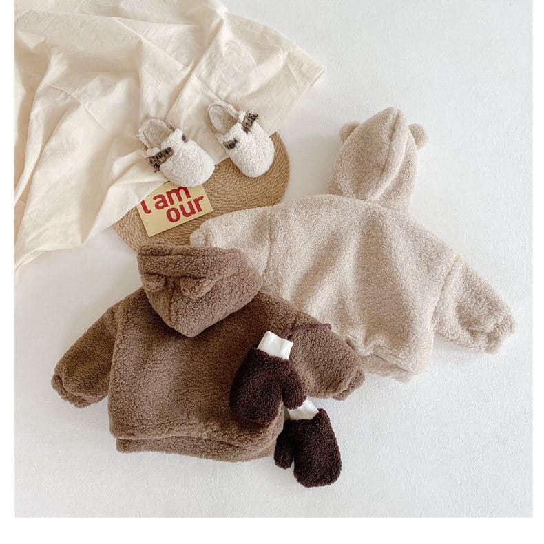 発注】もふもふくまさんパーカー[TP12] | FAPy baby