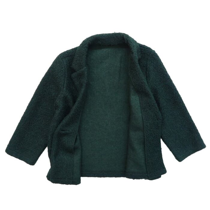 【ほぼ未使用】ペリーエリス　チェック柄　毛100%  紺色　テーラードジャケット