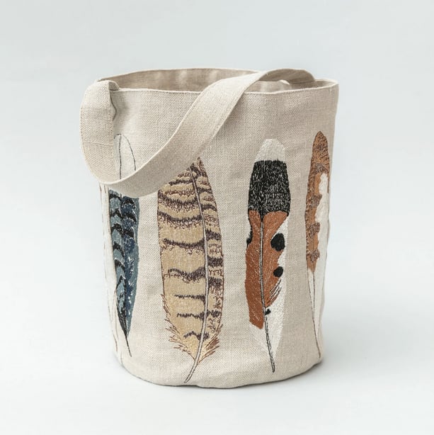 コーラル&タスクバケットバックフェザー