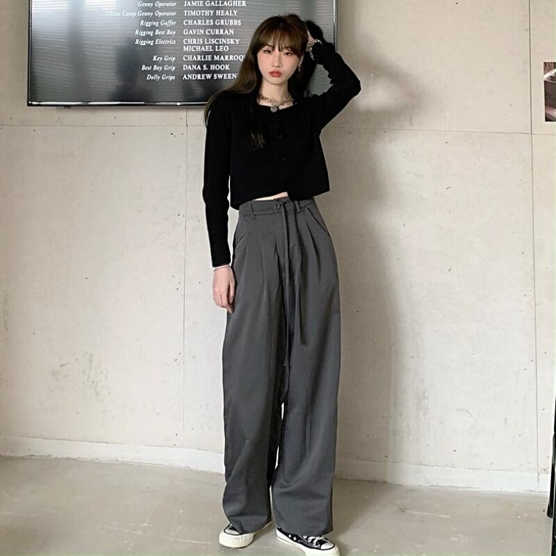 トップス スプリングルーズカジュアルパンツ ロング 春物 オフショルダー YY-ファッション12011821323
