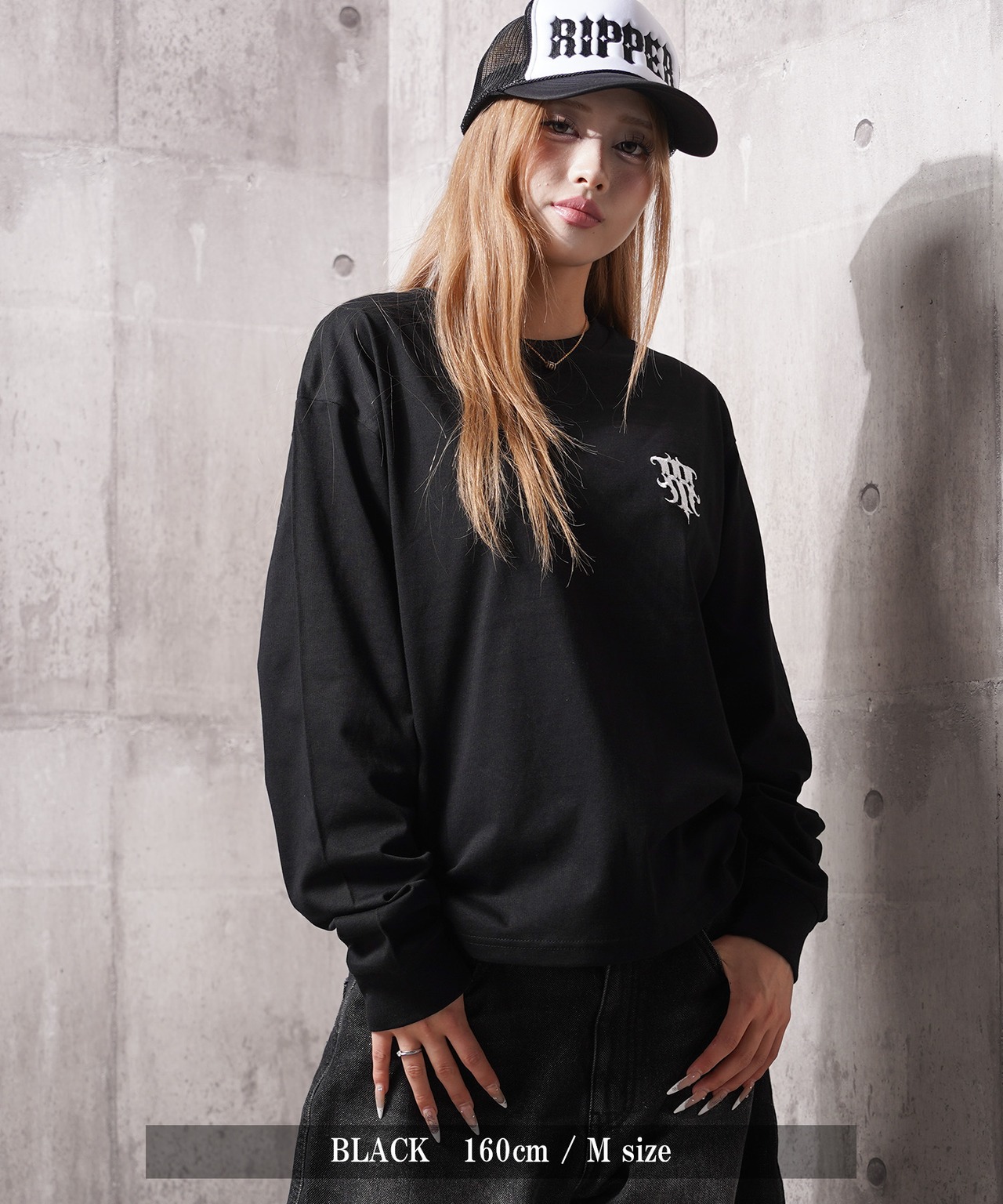 ◆シンプル ロゴ刺繍 L/S Tee◆rp-26101