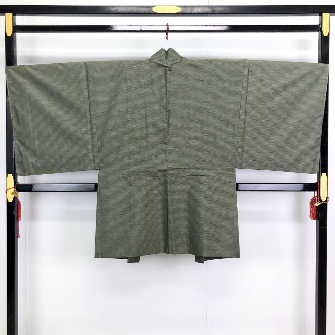 M-1023 男着物 アンサンブル 本場大島紬 本亀甲絣100亀甲 キングサイズ-