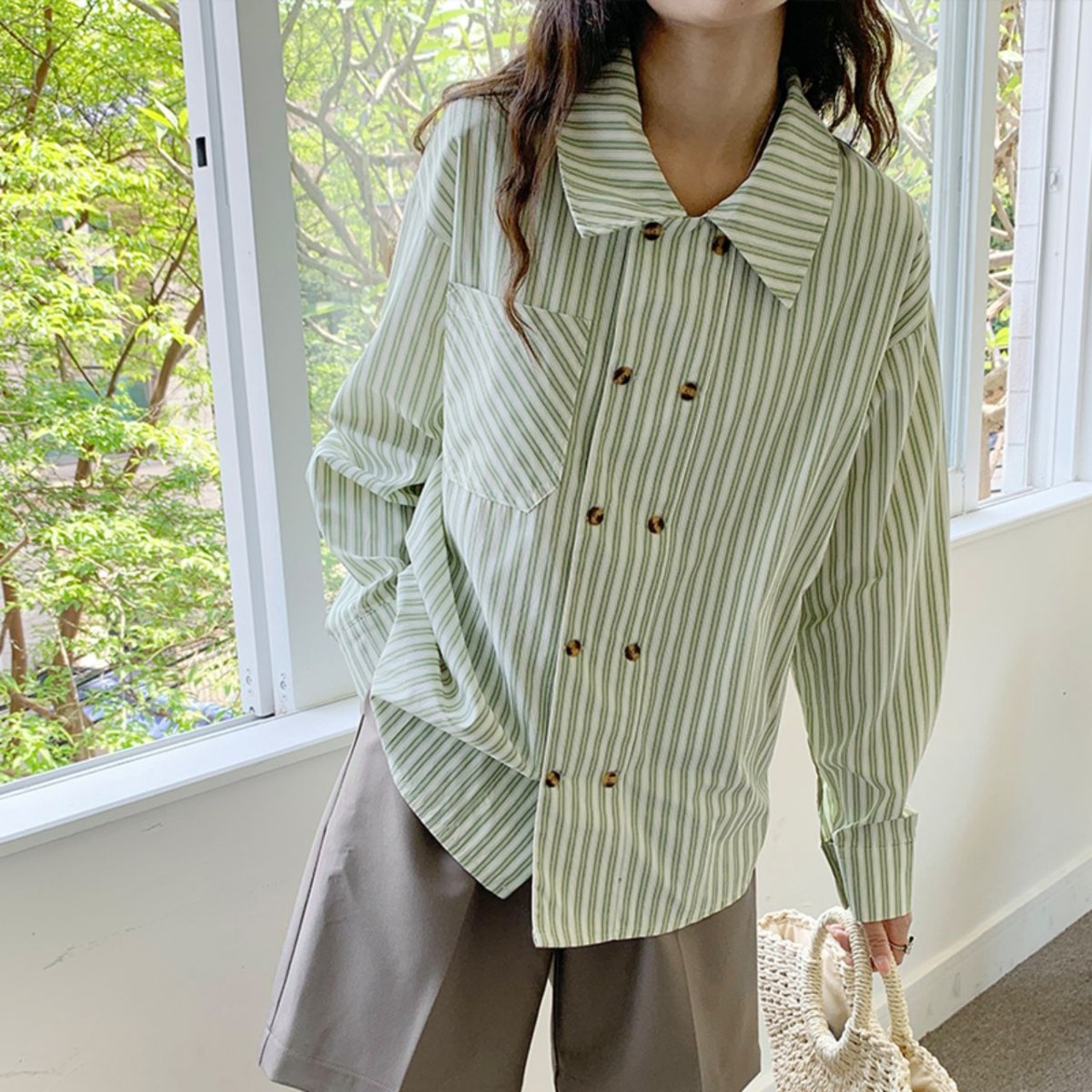 ストライダブルボタンシャツ   F0012 - 4