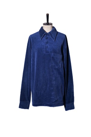 1980's velour polo shirt