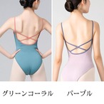 トリミング クロスラインレオタード 7色展開 L0683