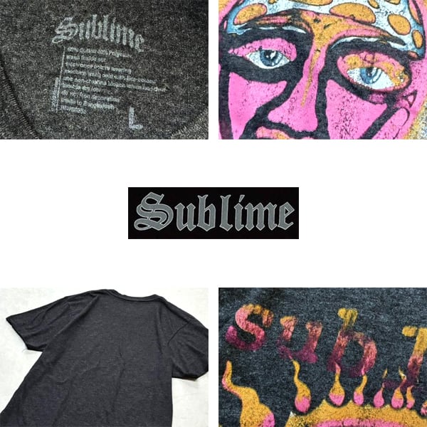【海外限定】サブライム（Sublime）アメリカ ロックバンド　Tシャツ 1点物◇サブライムSublimeロックバンドプリントTシャツ古着メンズML