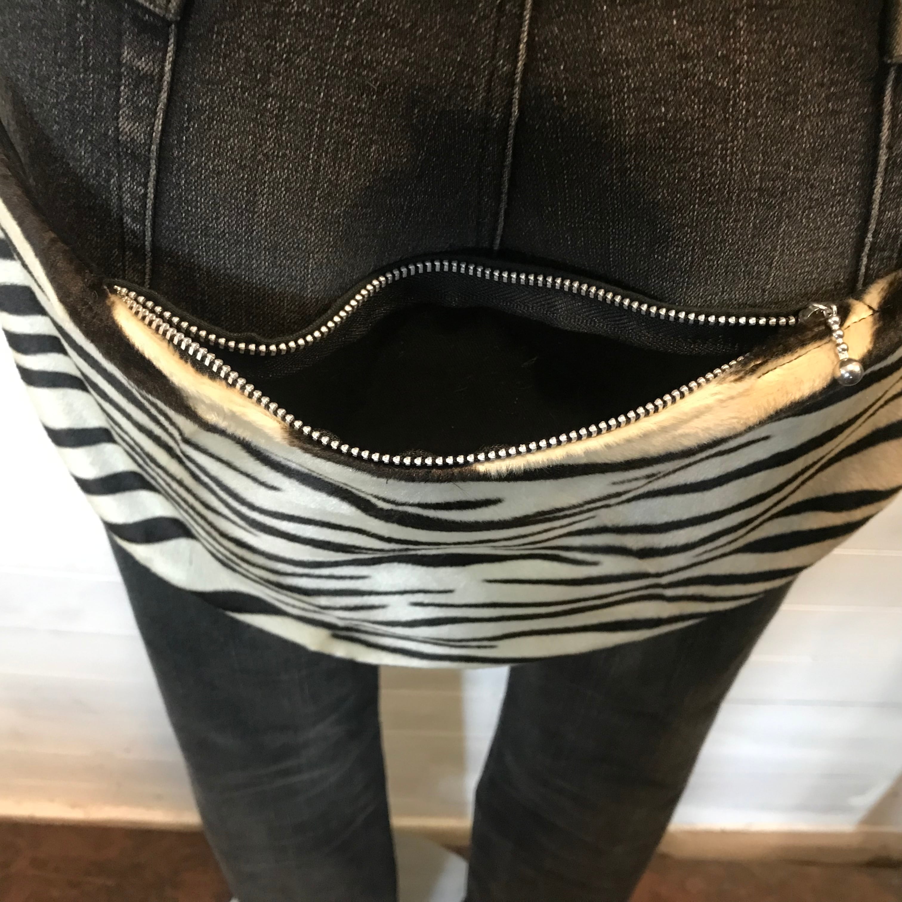 バムフラップ けつあて 尻当て バムフラップ パンク ゼブラベージュ3