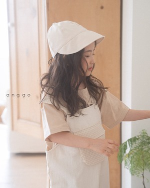 【anggo】サンドオーバーオール クリーム 90〜110cm