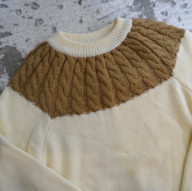 Blocking Cable knitting Restairs