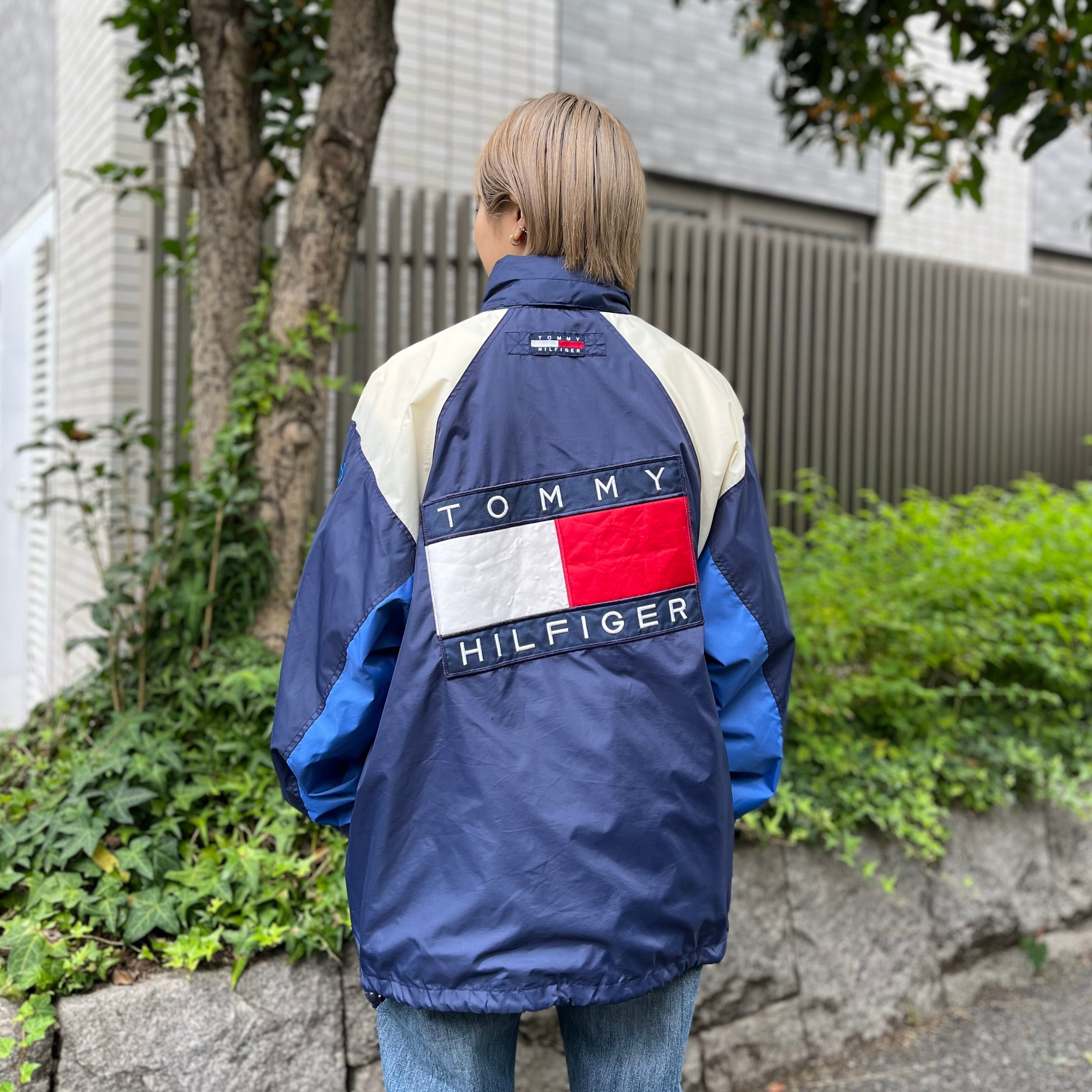 90年代 size:S【 TOMMY HILFIGER 】トミーヒルフィガー ナイロン