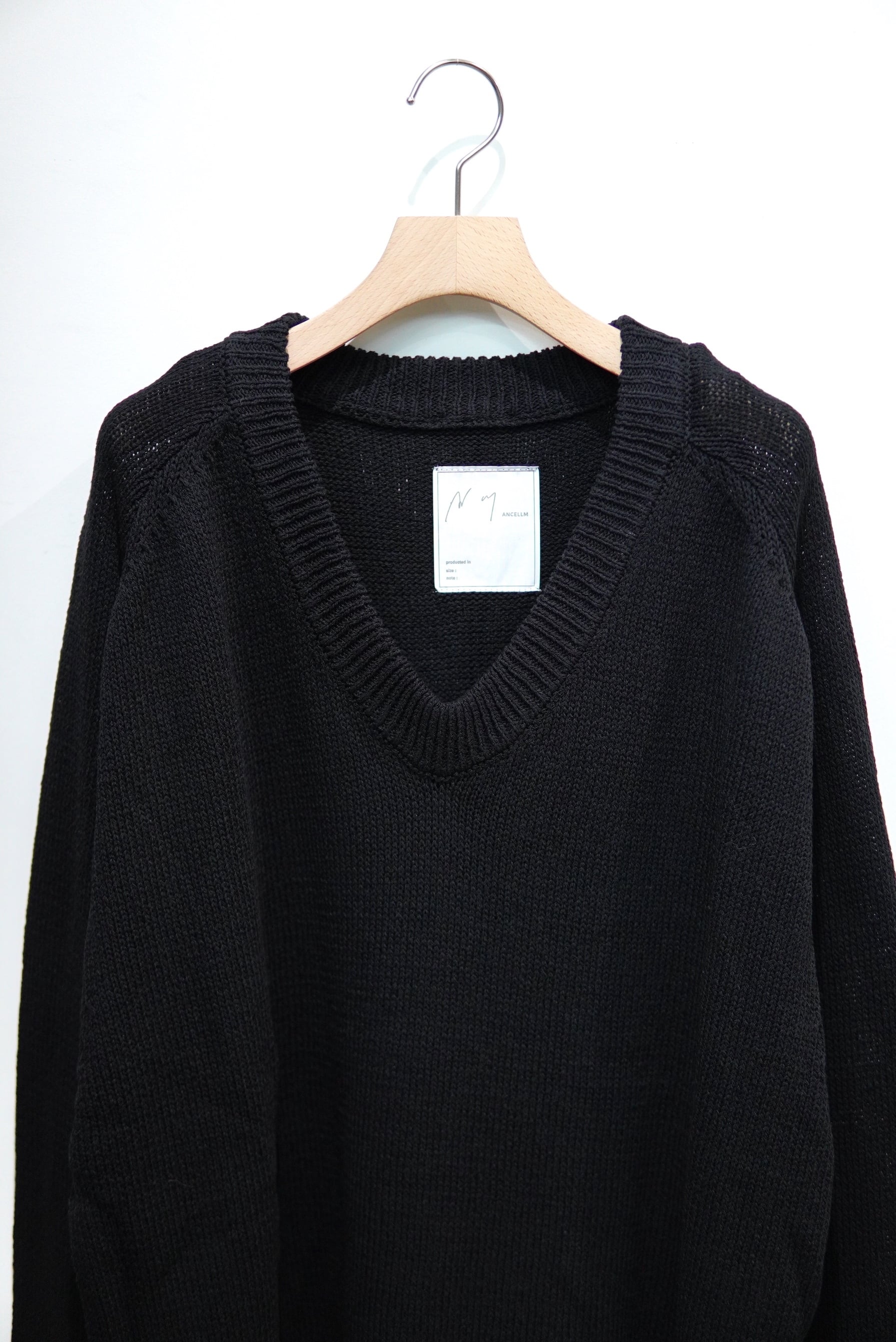 ANCELLM / UV NECK KNIT / ANC-KN34 | POETRY
