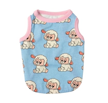 大型犬対応/予約【andblank】Iconic Wooly Sleeveless (Sky Blue)