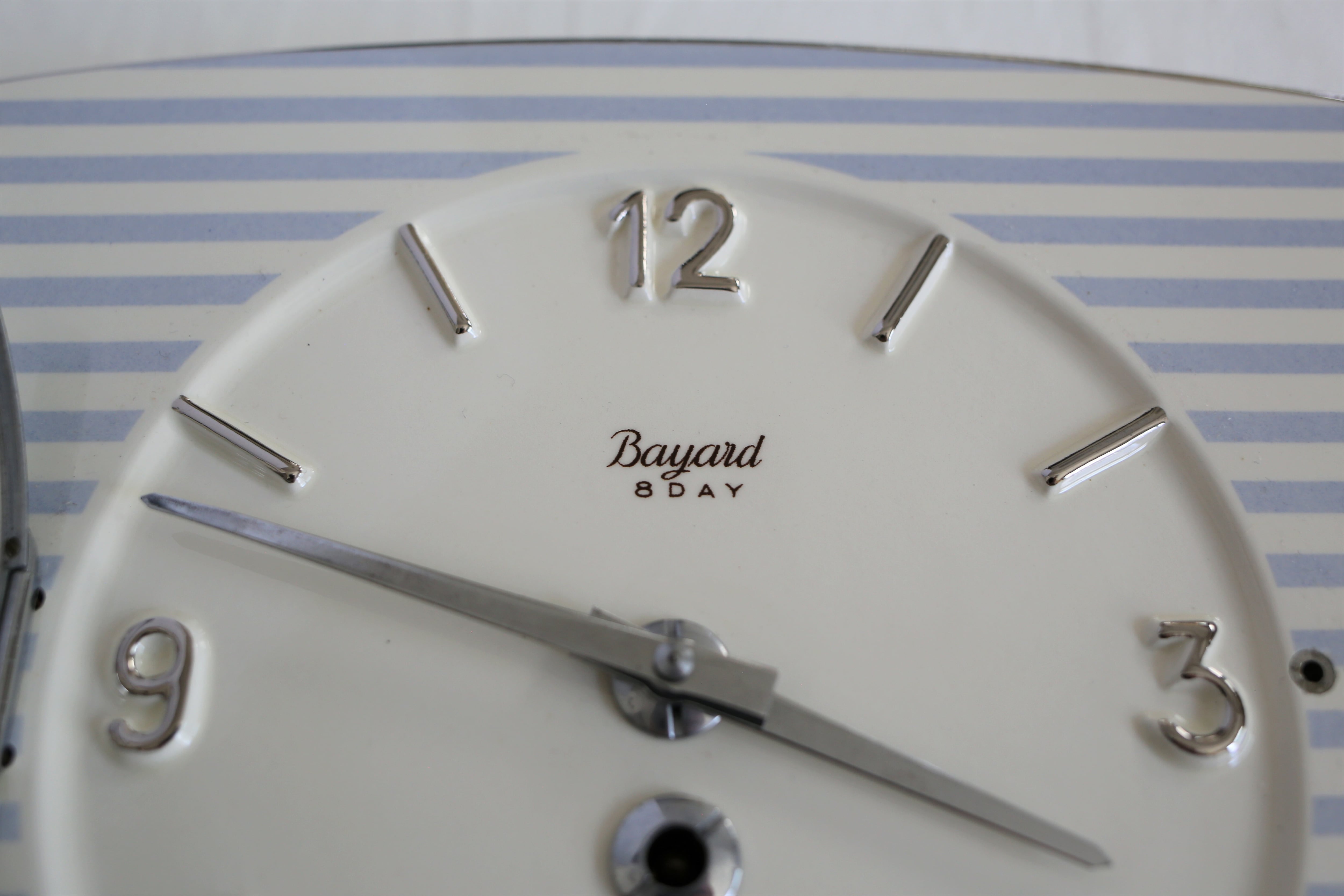 フランス アンティーク ヴィンテージ BAYARD 陶器製 壁掛け時計