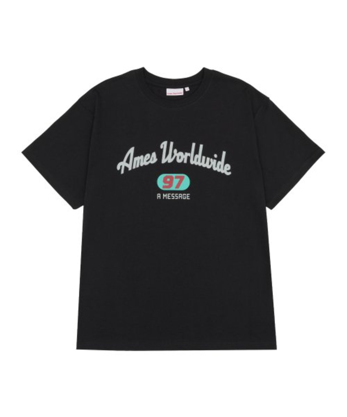 [AMES-WORLDWIDE] 97 MESSAGE TEE CHARCOAL | もごつ