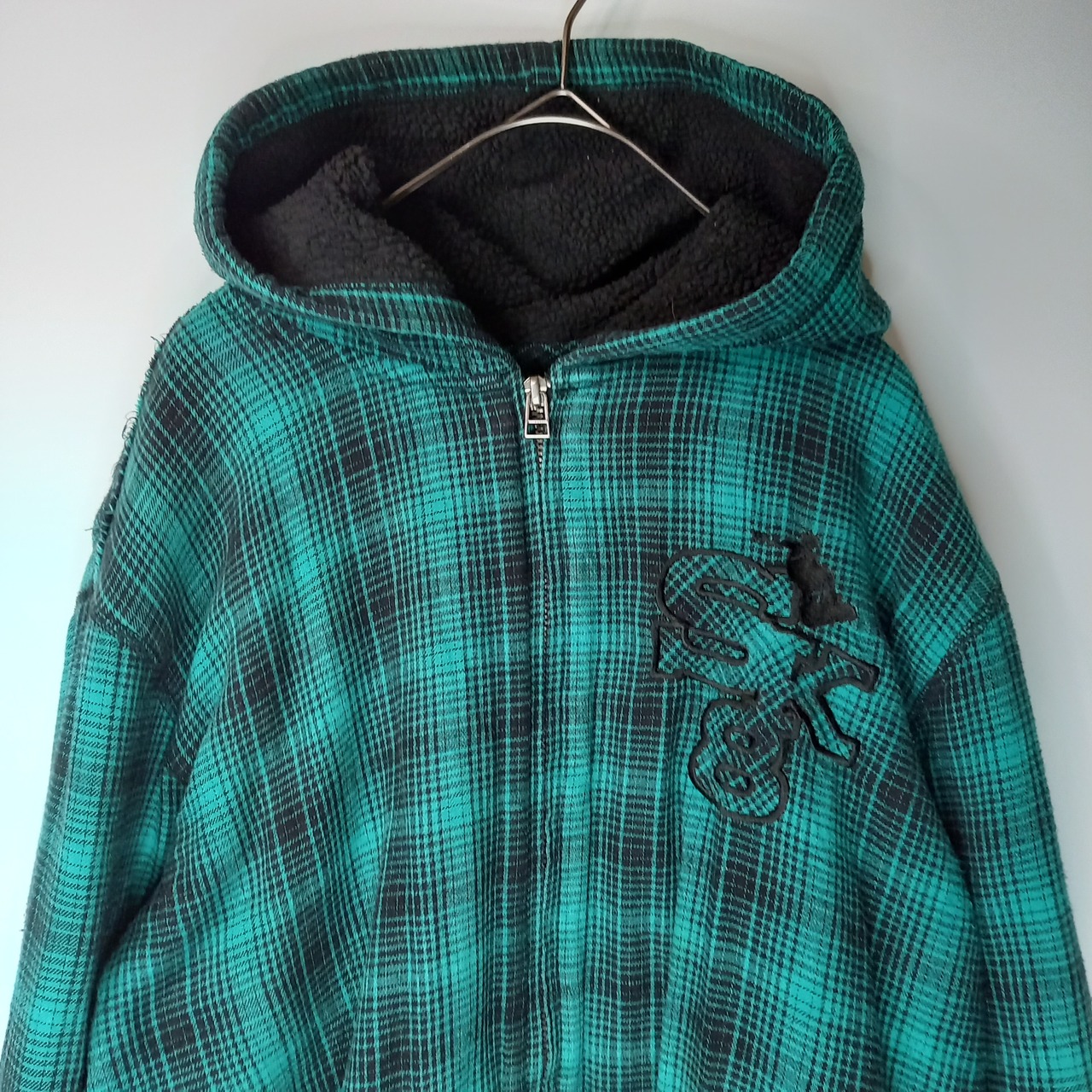 CANYON RIVER BLUES　フルジップパーカー　刺繍ロゴ　グリーン　XL