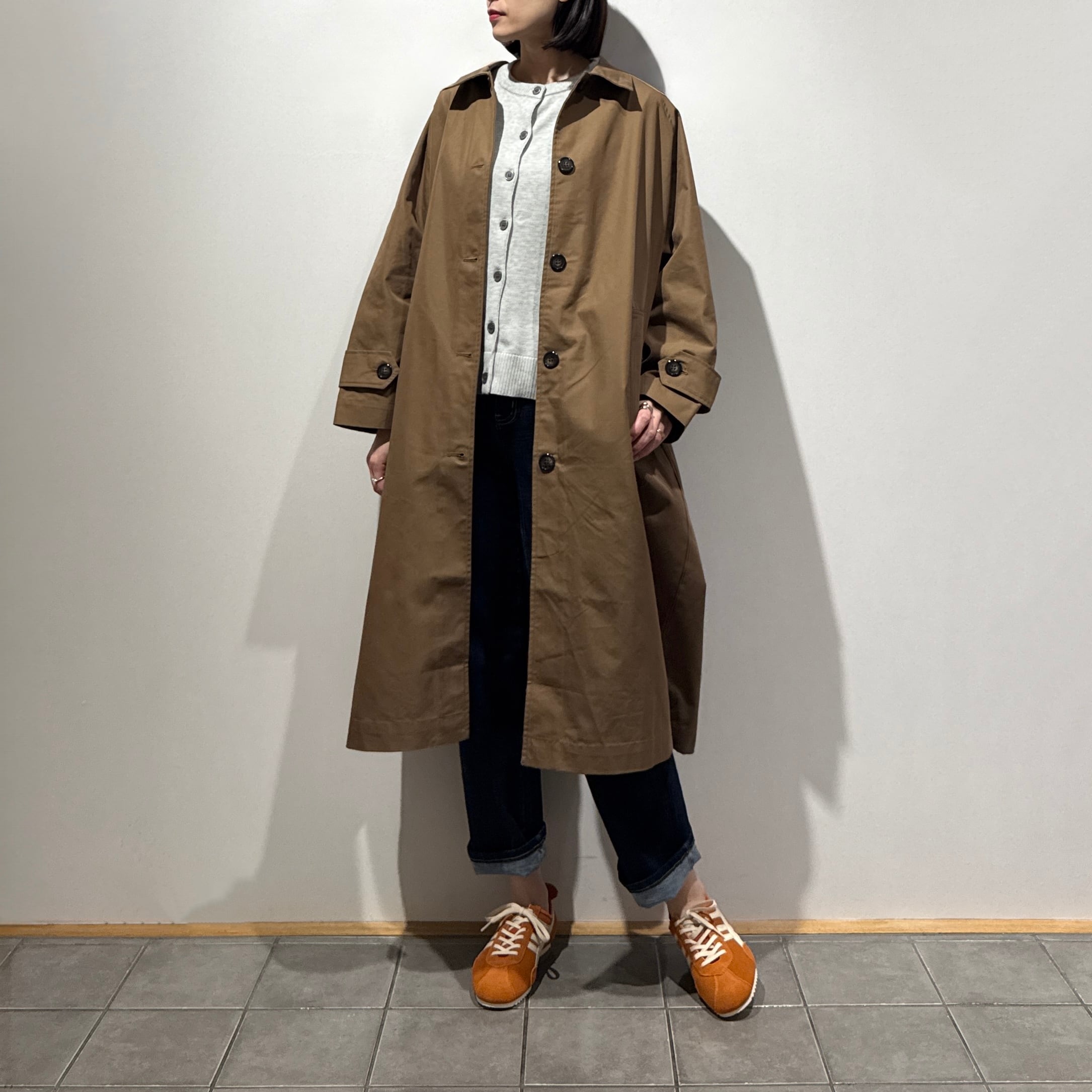 【限定店舗 / 先行予約】オーバーサイズドルマンステンカラーコート