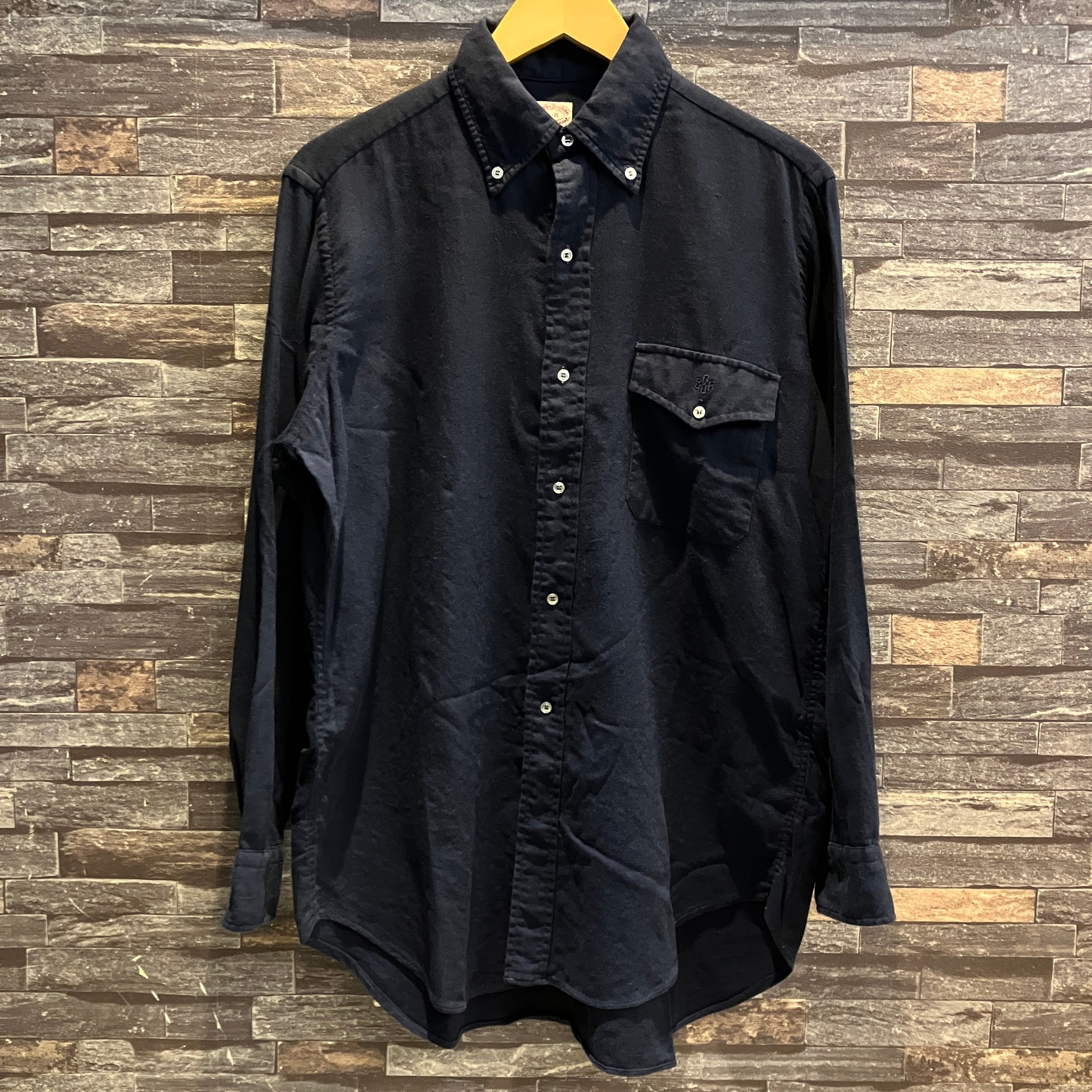 BROOKS BROTHERS WOOL/COTTON B.D SHIRT NAVY 1980'S OLD | safarionline