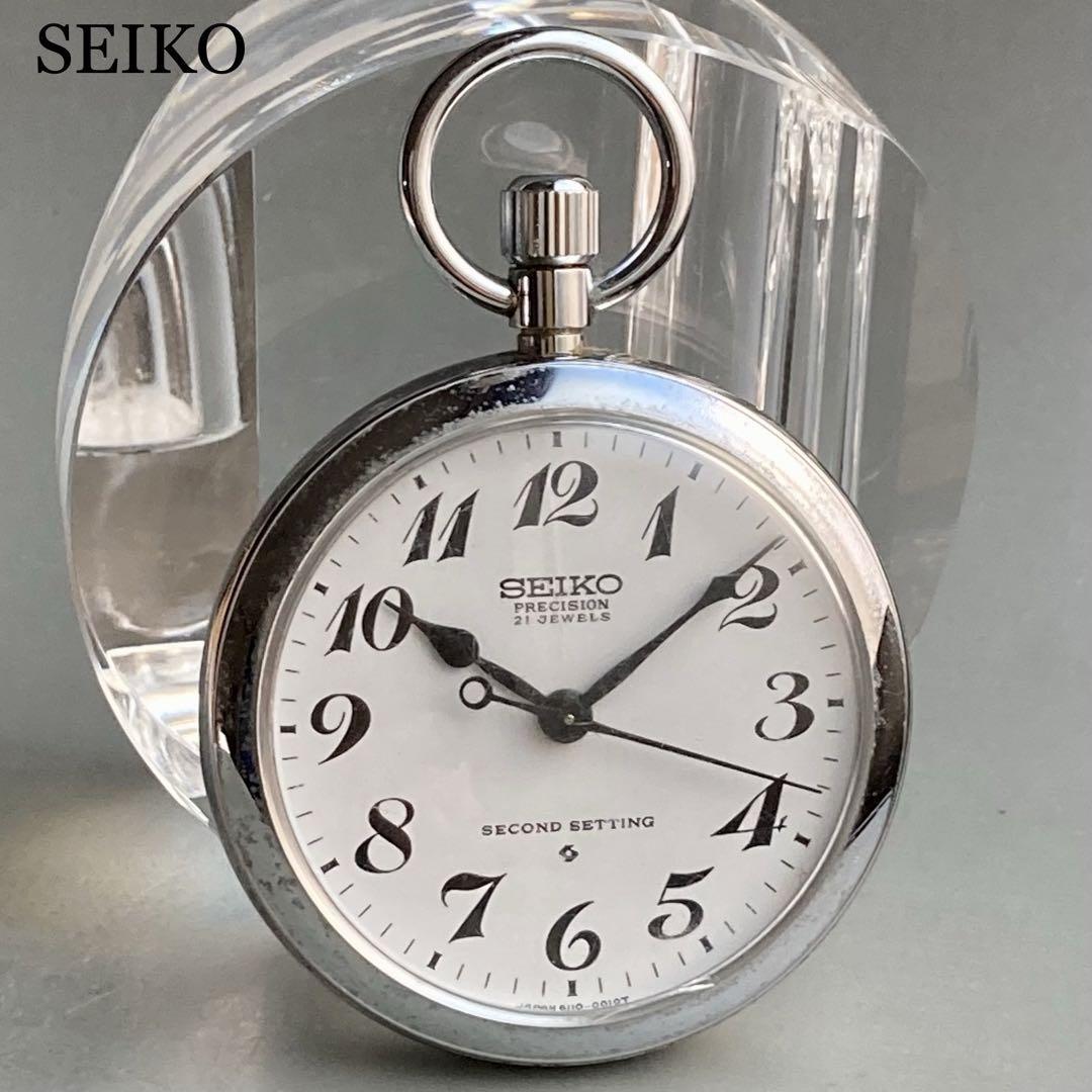 動作品】セイコー SEIKO アンティーク 懐中時計 1970年代頃 米鉄 | か ...