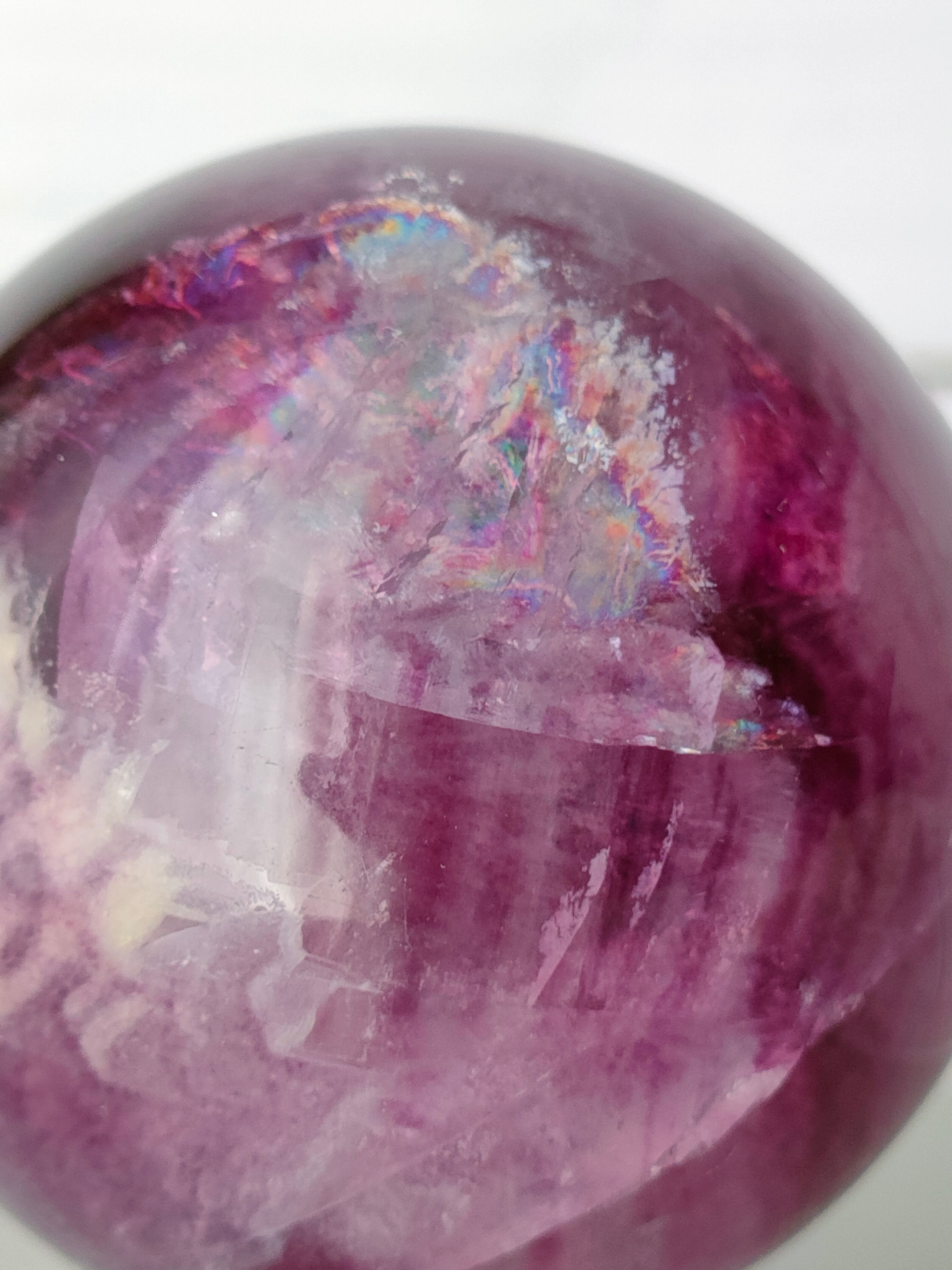 パープルフローライトスフィア