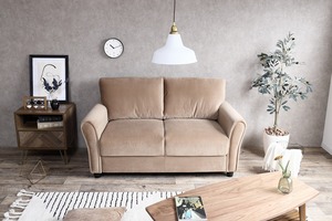 Annie 2人掛けベロアソファ