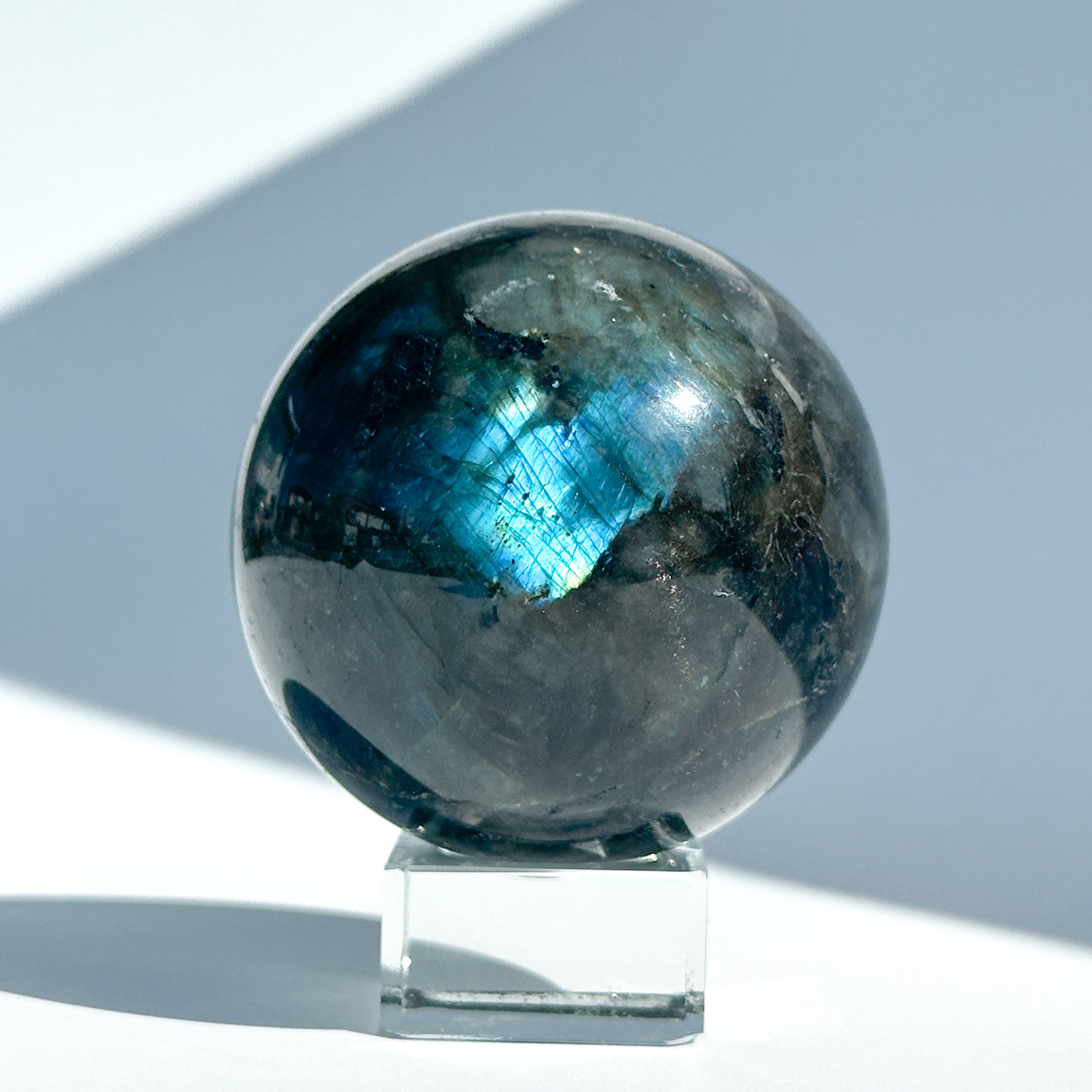 Bigラブラドライト スフィア 92◇ Labradorite ◇天然石・鉱物・パワーストーン・インテリア
