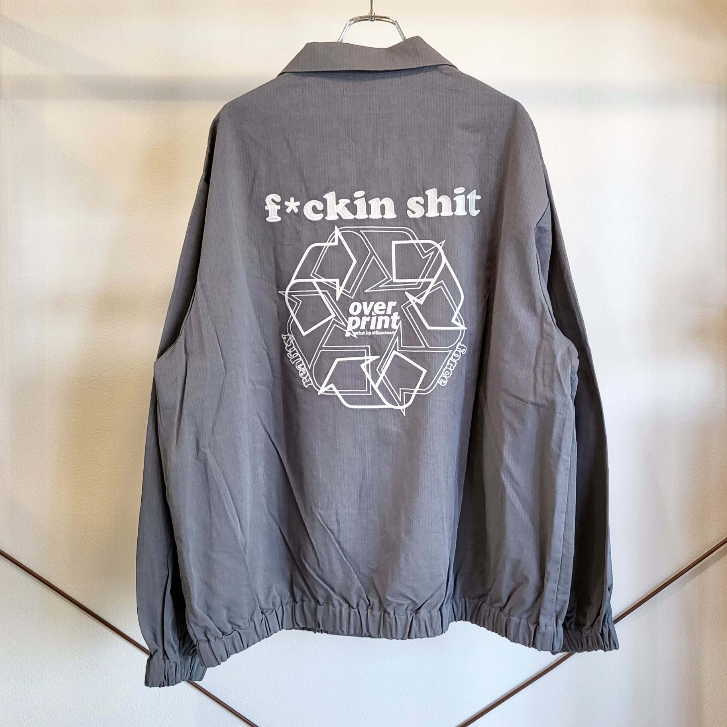 over print】fuckin shit coach jacket (全3色) | ATRIUM
