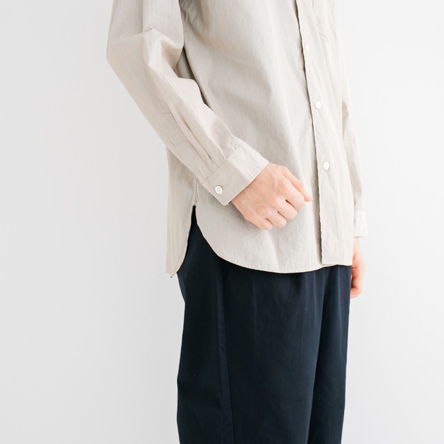 リネン RINEN 80/2ブロードクレリックバンドカラーシャツ(R33305)全2色【レターパックプラス可】