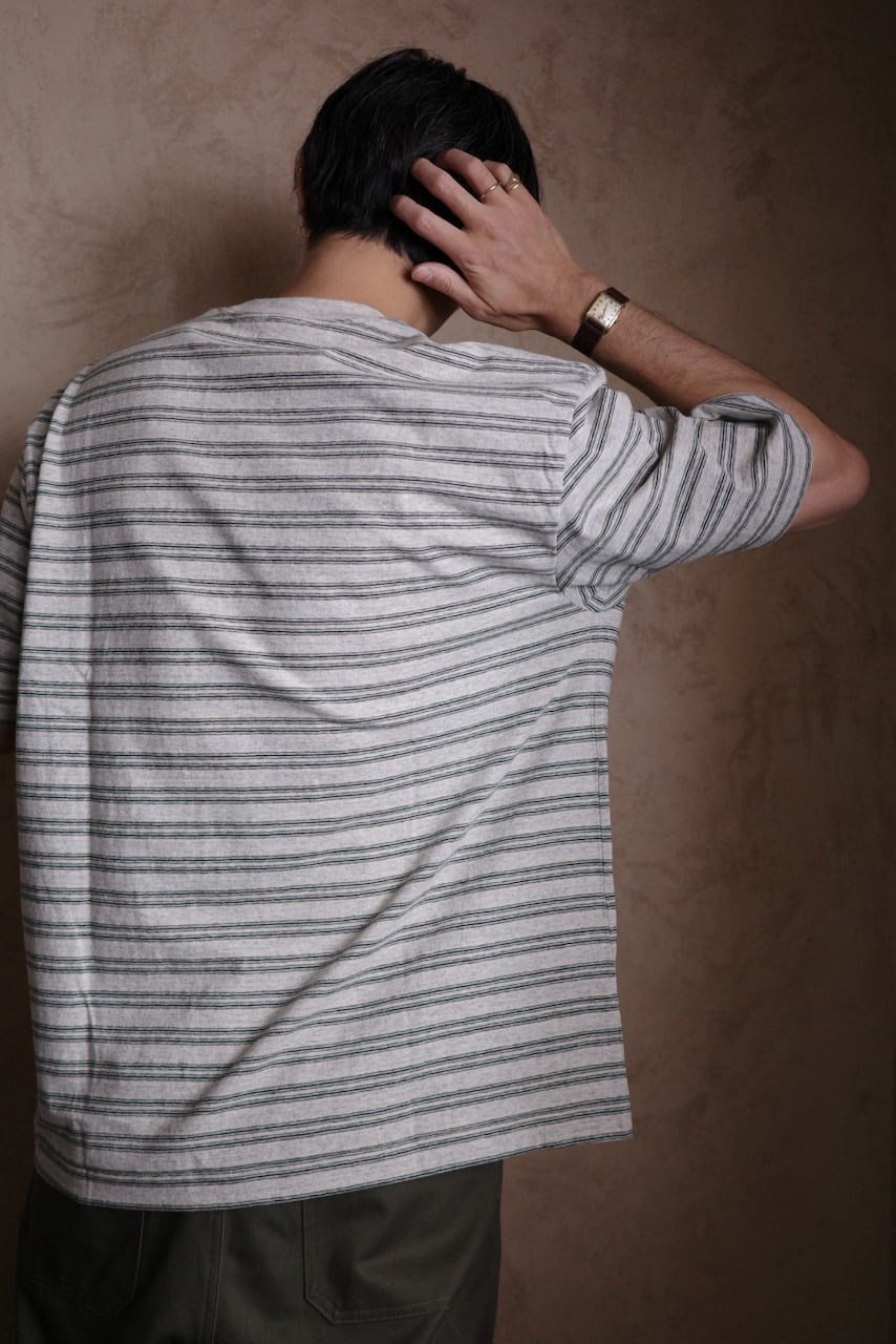ENDS and MEANS / Horizontal Striped Tee | iremono