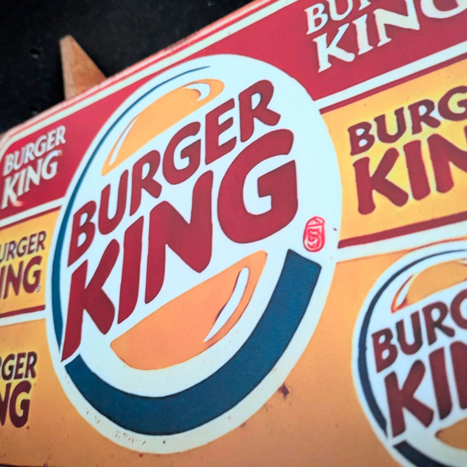送料無料！ちょうどいいブリキ看板【 BURGERKING ( バーガーキング